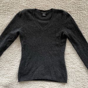 Women’s XS SP ANN TAYLOR Cashmere Sweater V Gray